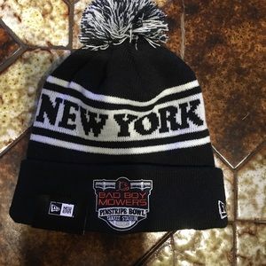 New York navy pinstripe bowl cuff knit nwt new era cold weather hat cap